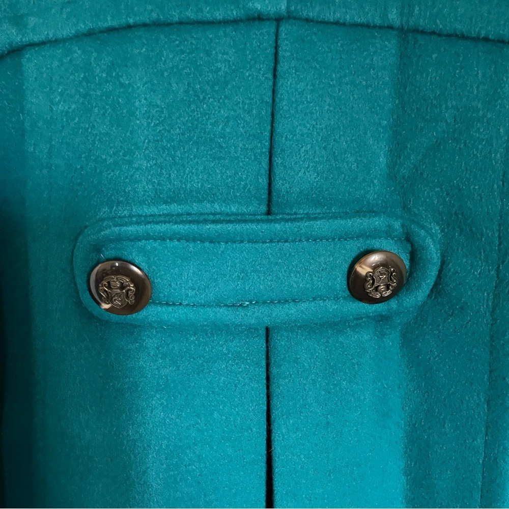 Teal Blue Peacoat-Light Fall Jacket - image 2
